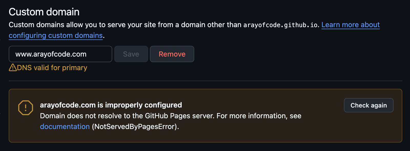GitHub Pages Routing Error